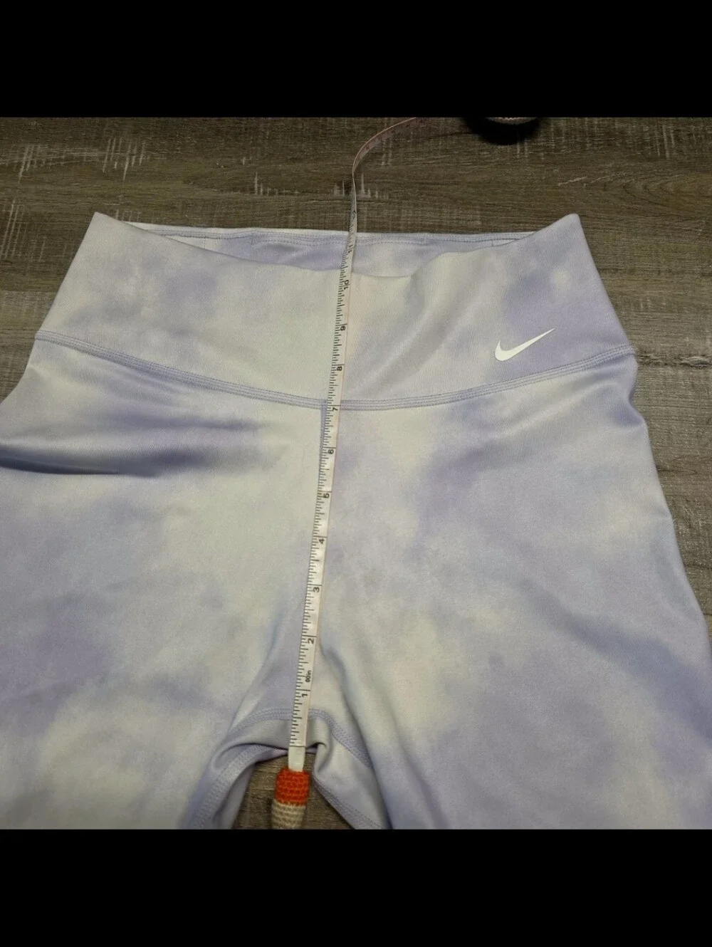 Nike Dri-FIT Tie Dye Biker Shorts Women's Small Purple High Rise Gym Yoga Run